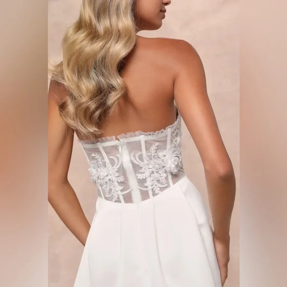 Lulus Eternal Gratitude White Floral Embroidered Strapless
Maxi Dress - Picture 2 of 8